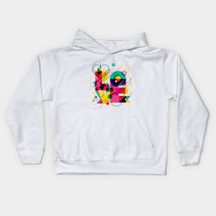 Modern Love Typography | Holidays Kids Hoodie